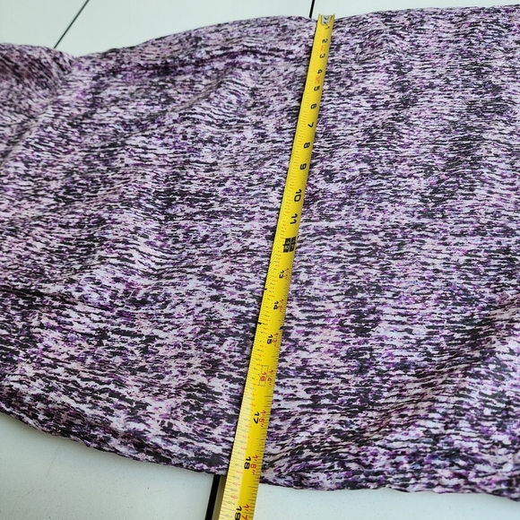 Banana Republic Pink Purple Abstract Print Silk Cap Sleeve Sheath Dress Size 4 - Picture 7 of 16